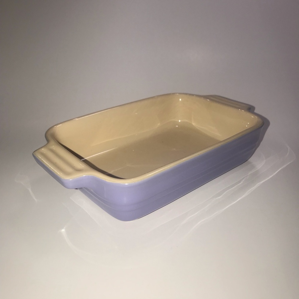 Le Creuset Stoneware Lilac Mist Colour Small Rectangular 7" x 5" Baking Dish